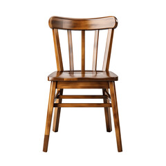 Wooden Chair Isolated On Transparent Background