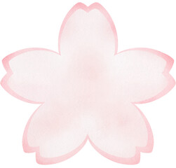 Sakura Message Card Cute illustration with transparent background