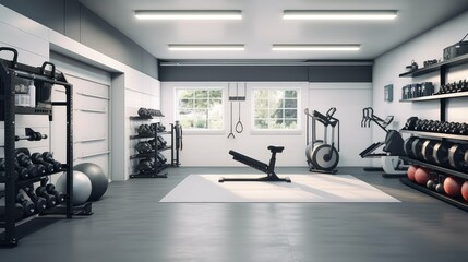 Fototapeta premium crisp garage interior
