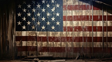 backdrop faded stars and stripes