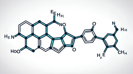 Molecular structure of hormone estriol
