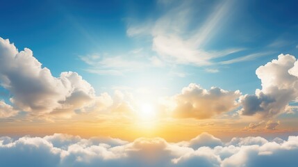 Fototapeta premium sky cloud with sun