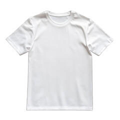 Blank White TShirt isolated on transparent background