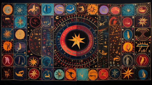 abstract astrology pattern