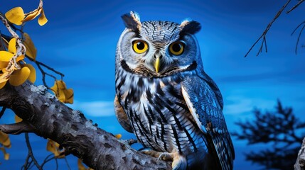 photograph blue owl