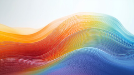 A stunning close-up of a rainbow, perfectly isolated on white to symbolize diversity and harmony.