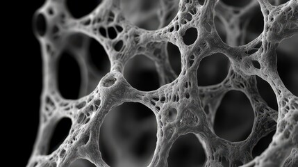 Intricate Structure of Microbial-Like Cell Matrix with 3D Detail