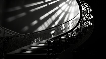 Obraz premium structure radial light