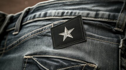 jeans star patch