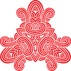 Beautiful flower art and mandala vector design