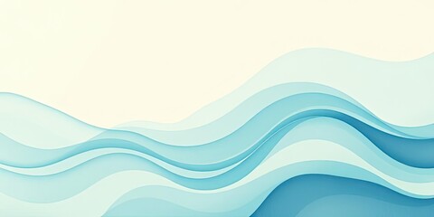Abstract Blue Wave Background Serenity Flow Design Texture