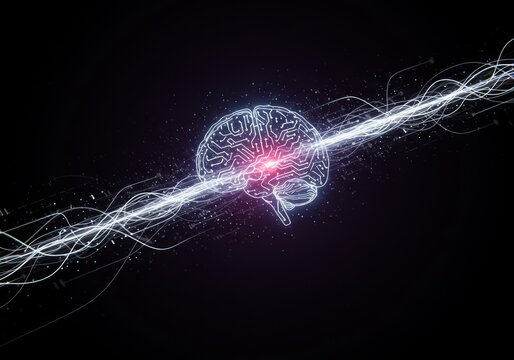 Circuit brain with light streams