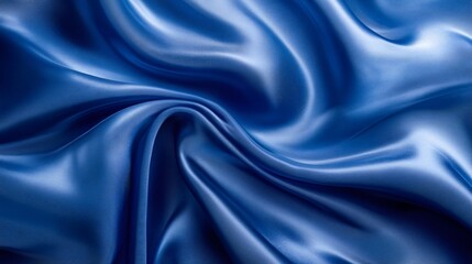 Obraz premium Professional Wave Pattern Blue Silk Texture as Background Image