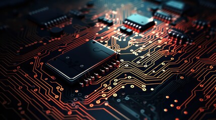 Obraz premium patterns lines technology