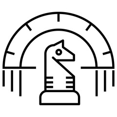 Strategic vector icon