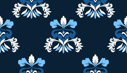 geometric ethnic vintage texture vector art design. textile fashion pattern line ikat seamless pattern and batik fabric texture asian background wallpaper geometry indian. Ethnic abstract ikat art .
