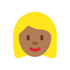Smiling Woman Face Icon
