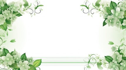 motif green certificate border