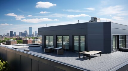 Fototapeta premium apartment grey roof