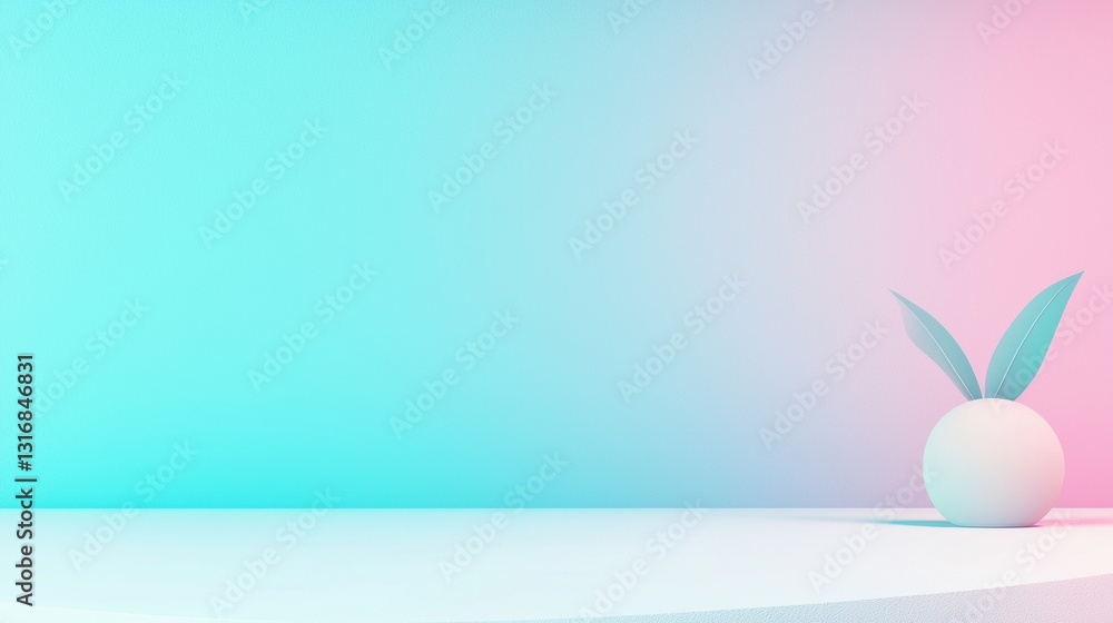 Poster a gradient evoking a sense of trust and reliability, blending a deep teal into a calming sky blue an