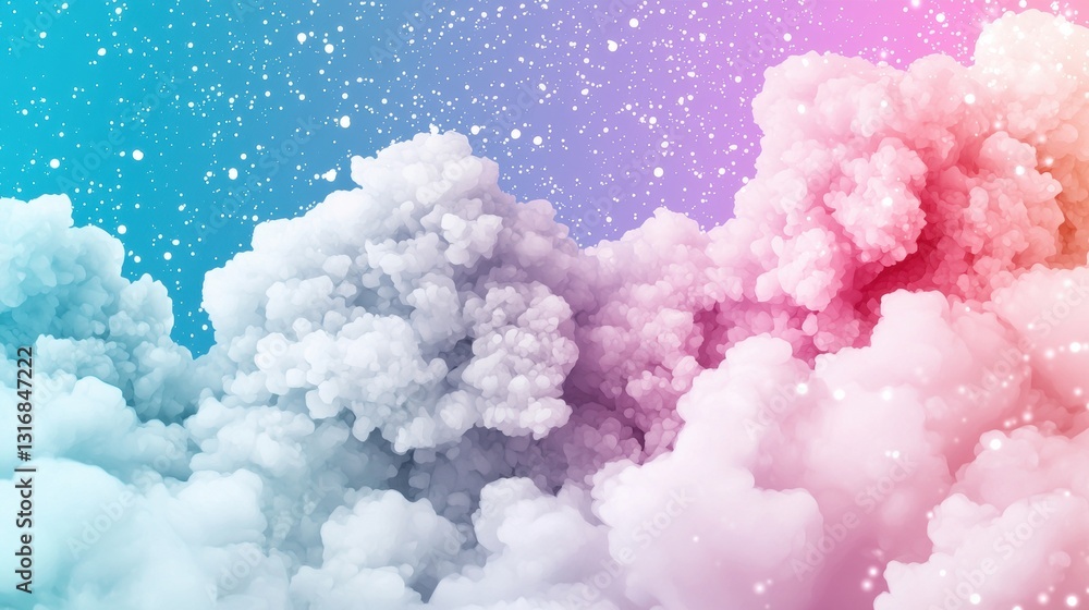 Poster an energetic gradient with a colorful noise overlay, featuring a bold transition through the entire 