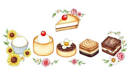 Delicious Cakes Cupcakes Pastries Sweet Treats Bakery Dessert Floral Design
