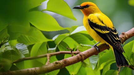 Fototapeta premium photograph eurasian golden oriole