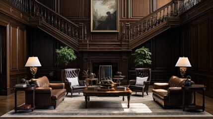 wood lobby office