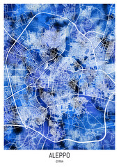 Aleppo Syria City Map