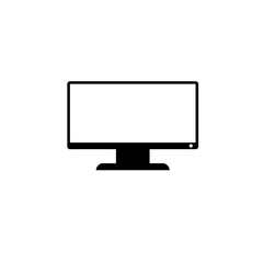 LCD TV screen Border Siluet,Monochrome design icon