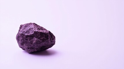 Purple Stone on a Light Purple Background