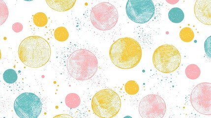 Colorful Circles Pattern Background