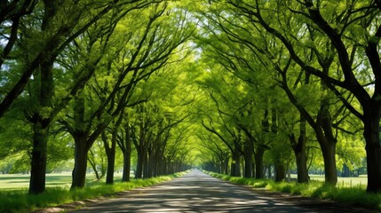 Naklejka premium green elm tree