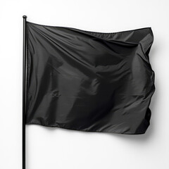 Black Flag Symbol Meaning  History on white background