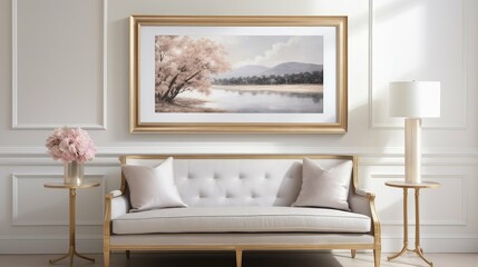 painting gold foil frame