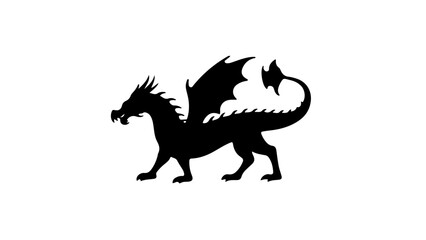 Fototapeta premium vector illustration of a cartoon dragon