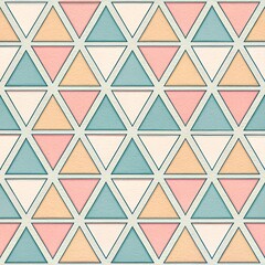 Pastel Triangle Geometric Pattern