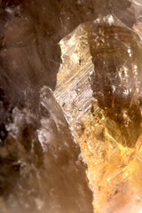 Obraz premium Crystal Quartz Natural Healing Stone Close Up Background