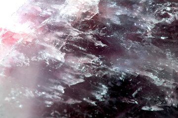 Crystal Quartz Natural Healing Stone Close Up Background
