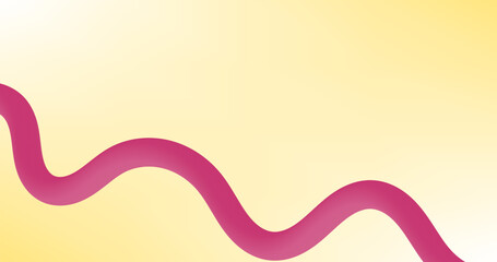 abstract background with wavy lines in pink and yellow colors.