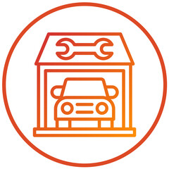 Vector Design Car Garage Icon Style