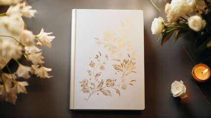 floral gold foil