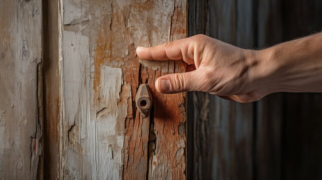 up knocking at door