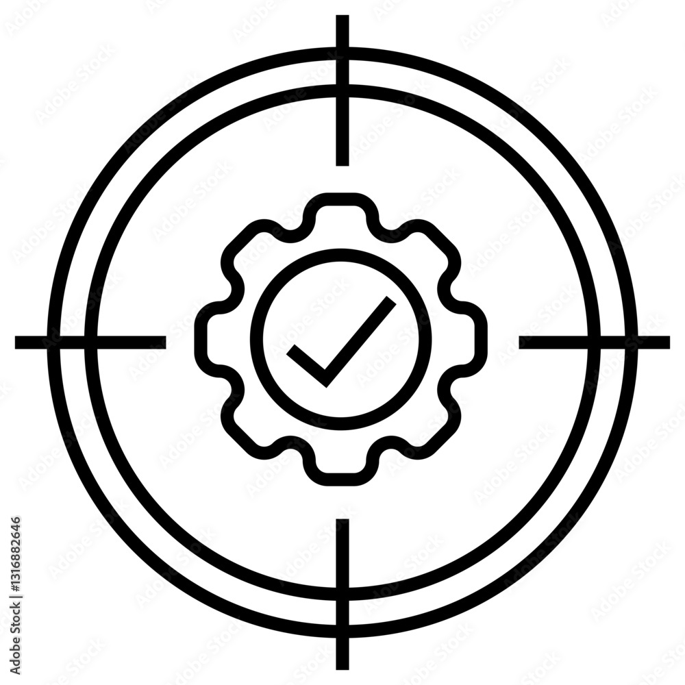 Poster specification vector icon