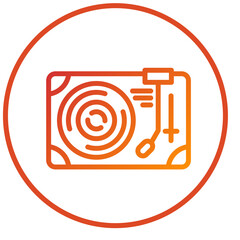 Vector Design Turn Table Icon Style