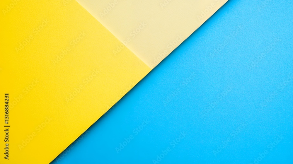 Poster abstract yellow blue and beige color block background texture design for presentation