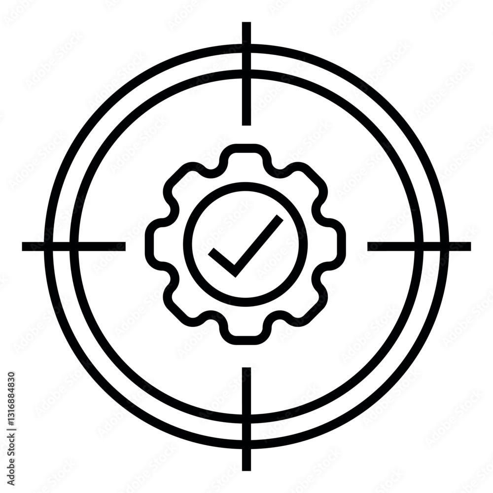 Poster specification vector icon