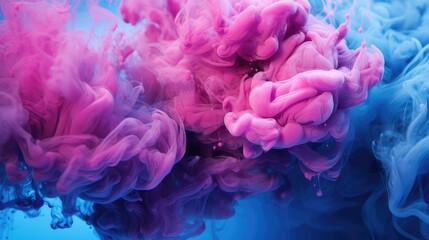 dynamic blue and pink smoke