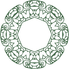 Beautiful flower art and mandala vector design