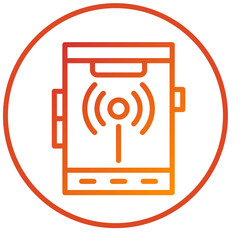 Vector Design Mobile Hotspot Icon Style